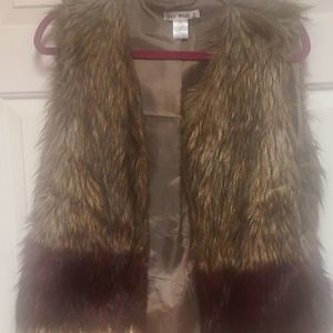 "FAUX FUR VEST"